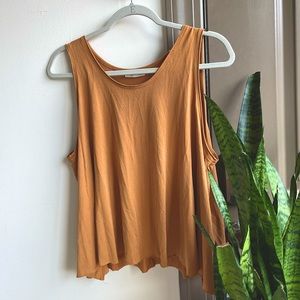 Lush Burnt Orange Thick Strap Tank Top